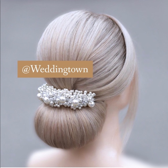 Accessories - Pearl head piece wedding bridal hair pearls